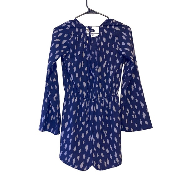 Millibon Long Sleeve Boho Shorts Romper - Size Small - Picture 2 of 5